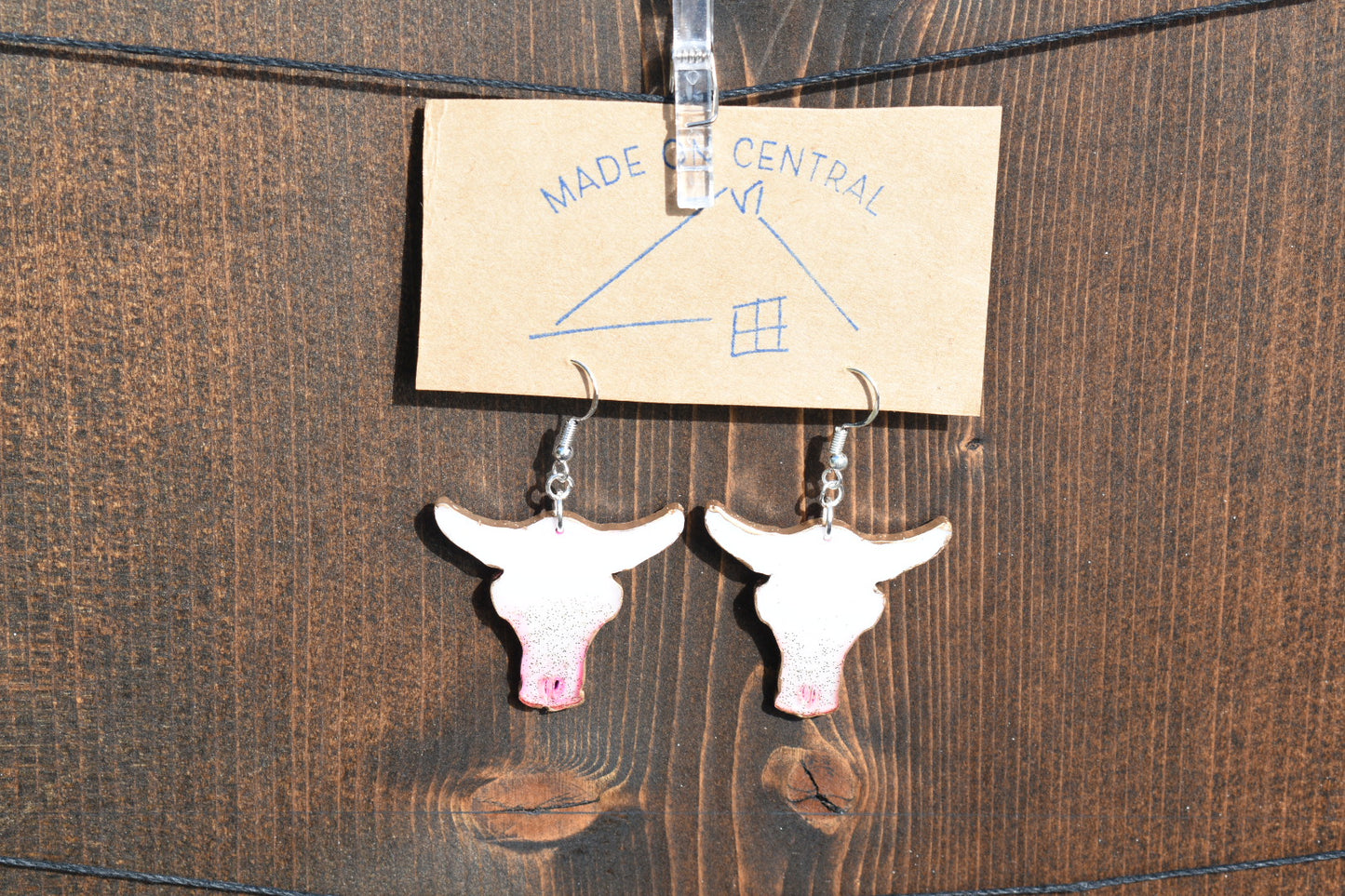 Purple Cow Earrings