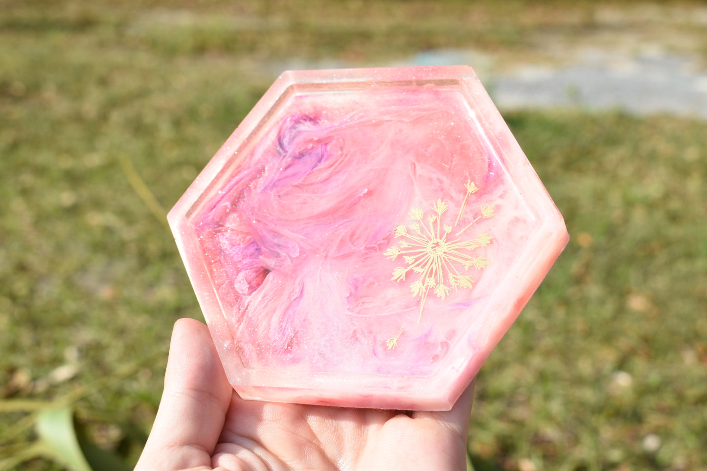 Marble Pink Coaster