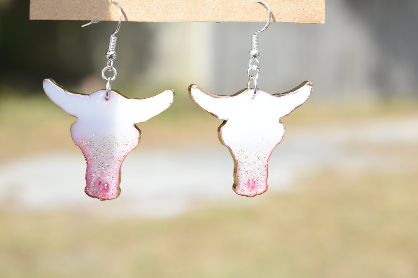 Purple Cow Earrings