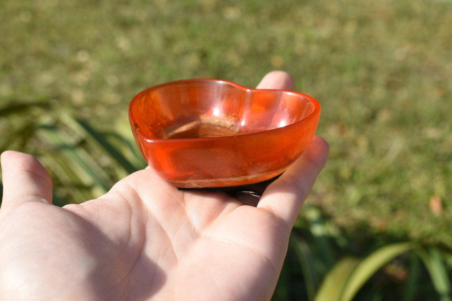 Orange Heart Trinket Dish