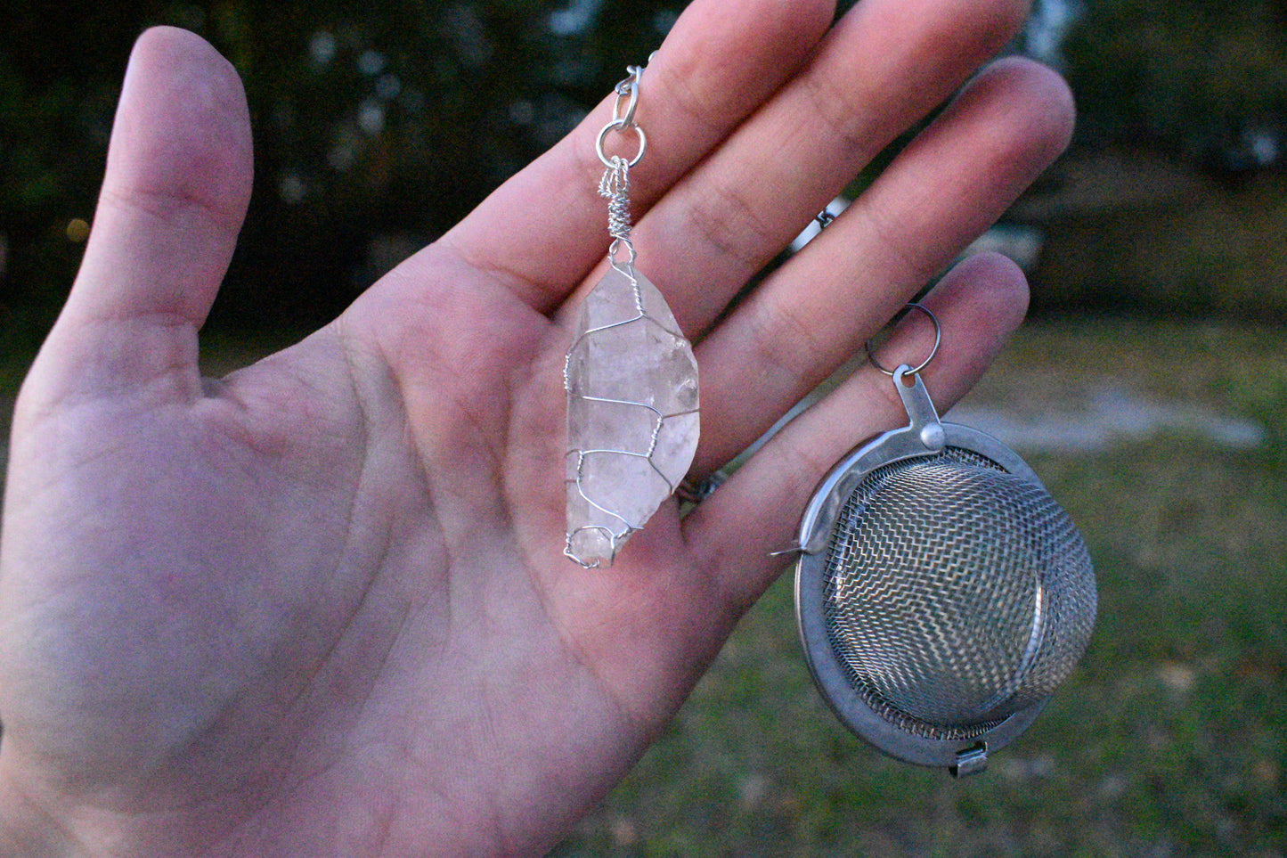 Clear Quartz Tea Infuser