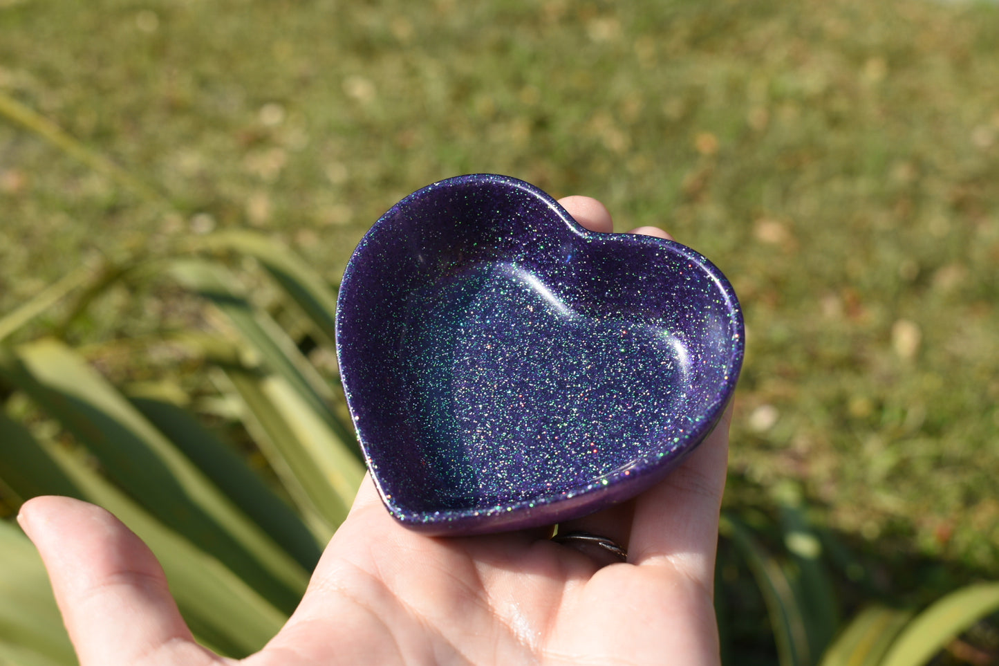 Deep Purple Glitter Dish