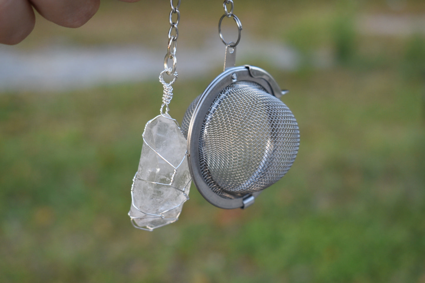 Clear Quartz Tea Infuser