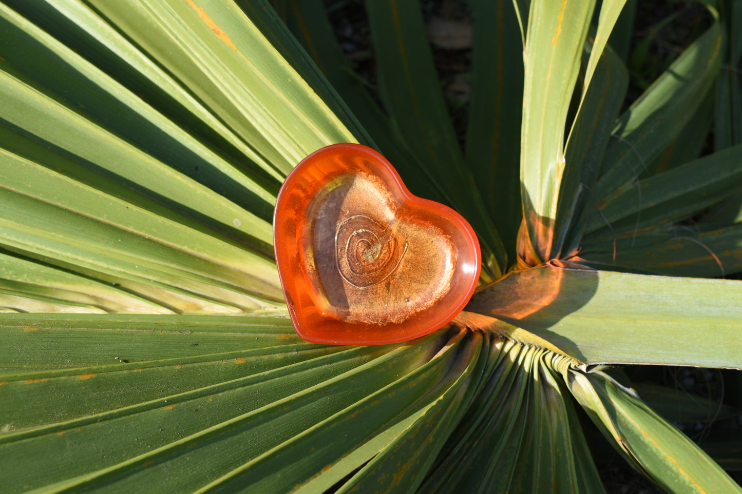 Orange Heart Trinket Dish