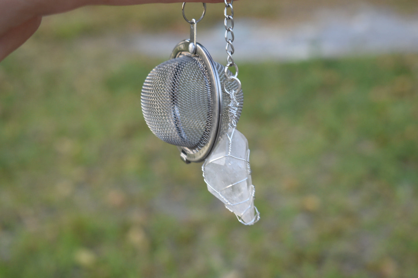 Clear Quartz Tea Infuser