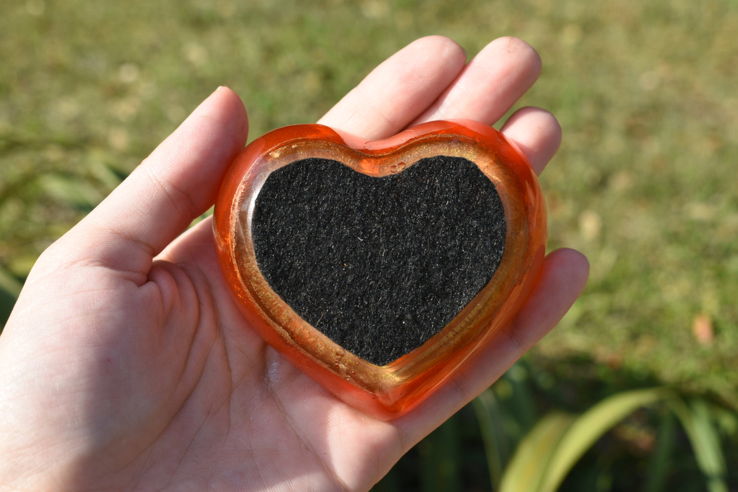 Orange Heart Trinket Dish